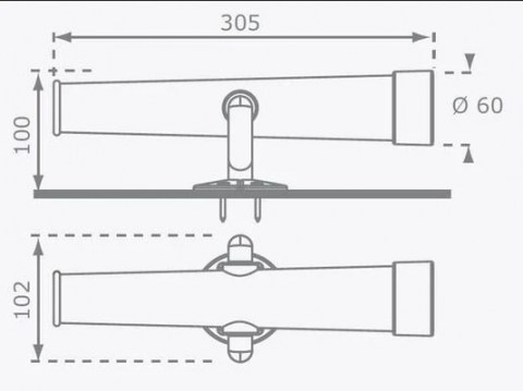 telescope plastic dimensions